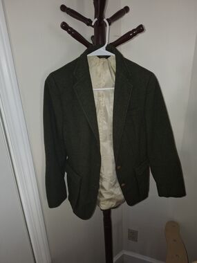 Green Wool Jacket Bernard Allen tailored for Haberdasher Limited - Green Bay